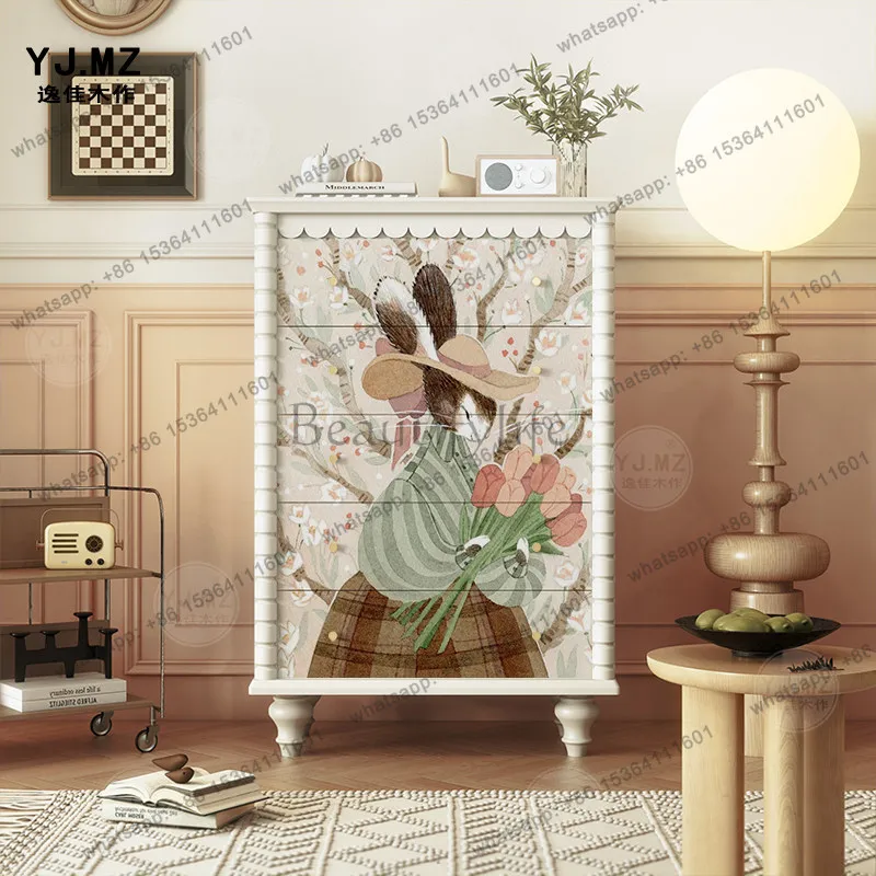 Solid wood chest of drawers Living room decorative storage Bedroom dining room locker
Solid wood chest of drawers Living room decorative storage Bedroom dining room locker