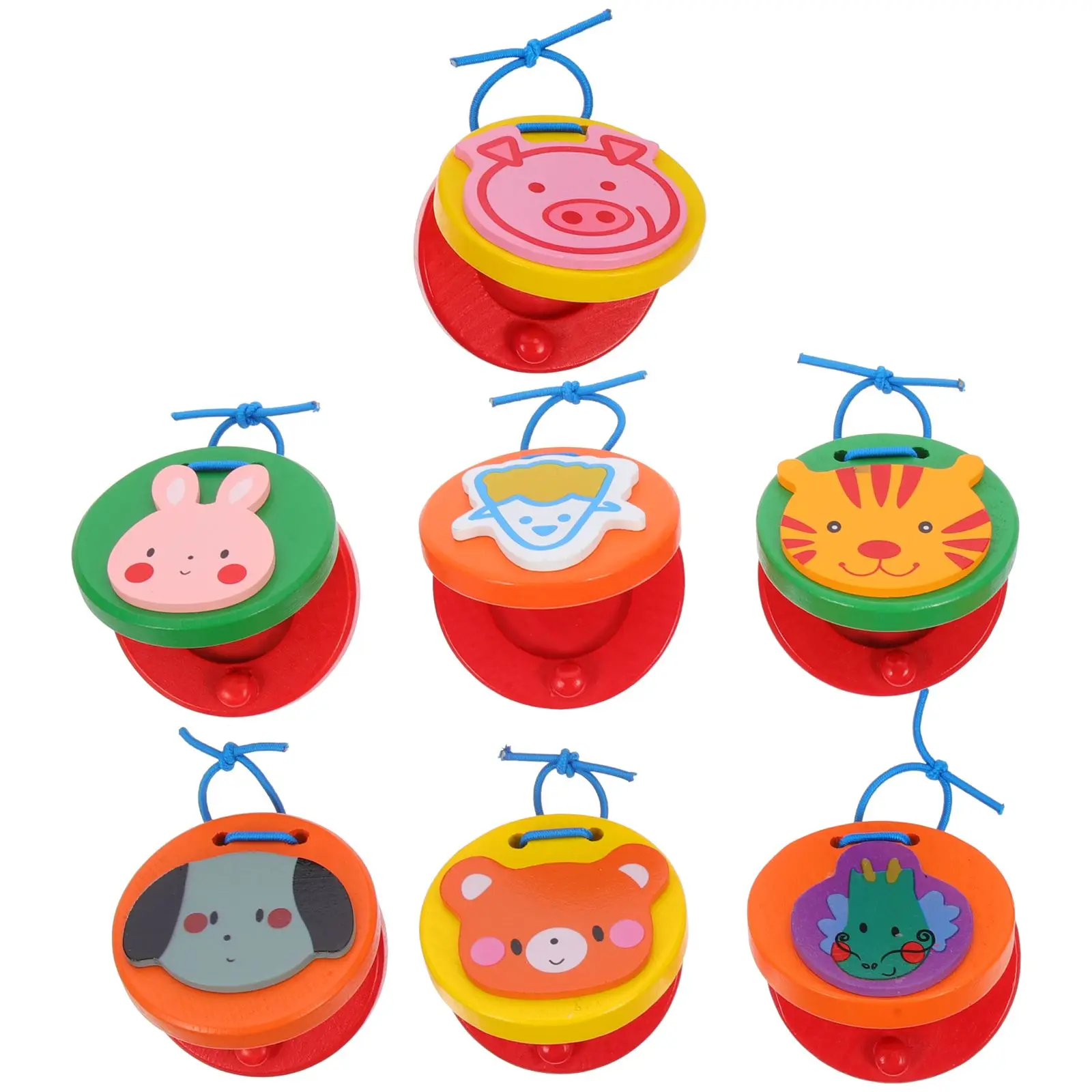 7 Pcs Animal Castanets Kids Percussion Instrument Musical Toys Baby Toddler Educational Brain Development Creativity
7 Pcs Animal Castanets Kids Percussion Instrument Musical Toys Baby Toddler Educational Brain Development Creativity
