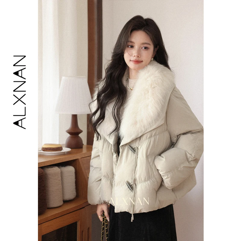 ALXNAN Women's Down Jacket Warm Padded Outerwear Parka Spring Fashion Luxury Fluffy Thick Snow Hooded Overcoat Female L59352
ALXNAN Women's Down Jacket Warm Padded Outerwear Parka Spring Fashion Luxury Fluffy Thick Snow Hooded Overcoat Female L59352