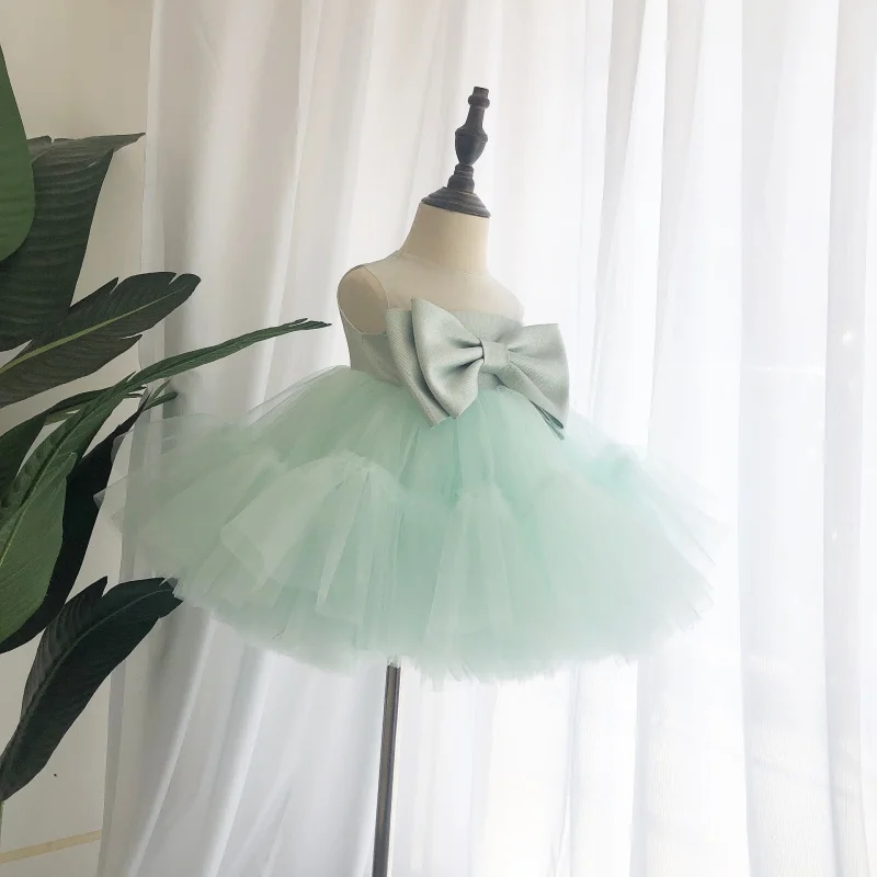 Girl's Dress Princess Dress Light Green Big Bow Girls Birthday Party Costume One Hundred Natural Day Dress
Girl's Dress Princess Dress Light Green Big Bow Girls Birthday Party Costume One Hundred Natural Day Dress