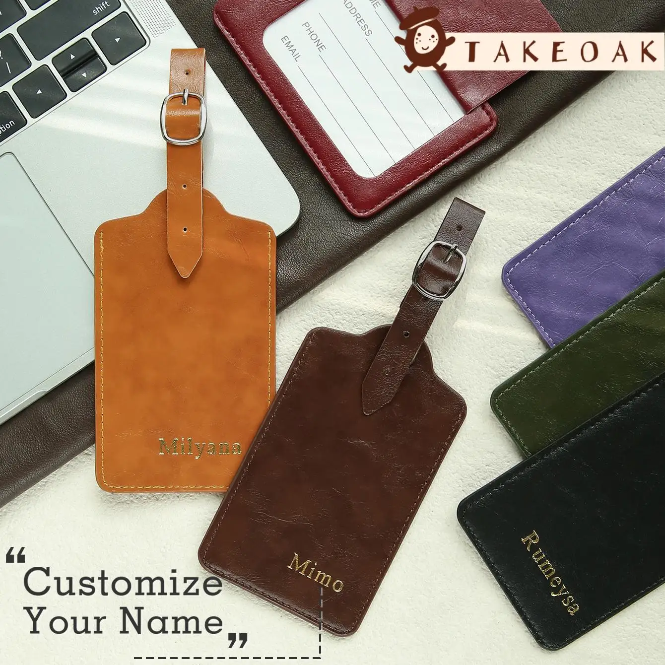 Personalized Custom Name Vintage Crinkle Leather Luggage Tag Adjustable Buckle Privacy Flip Cover Suitcase Anti-Lost TravelLabel
Personalized Custom Name Vintage Crinkle Leather Luggage Tag Adjustable Buckle Privacy Flip Cover Suitcase Anti-Lost TravelLabel
