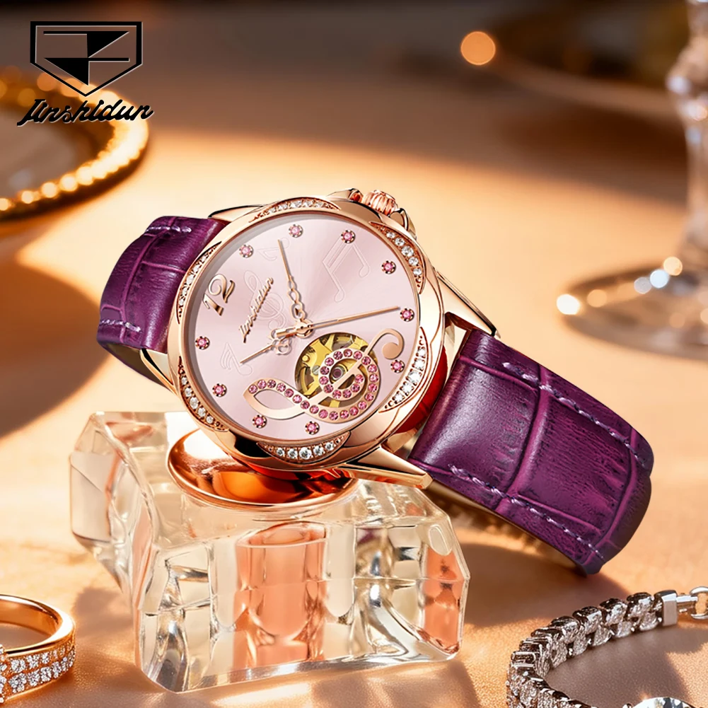 Часы JSDUN 8820 Elegance для женщин с механическим механизмом, циферблатом с музыкальными нотами и бриллиантами, керамические, из нержавеющей стали, водонепроницаемые до 30 м.
Часы JSDUN 8820 Elegance для женщин с механическим механизмом, циферблатом с музыкальными нотами и бриллиантами, керамические, из нержавеющей стали, водонепроницаемые до 30 м.
