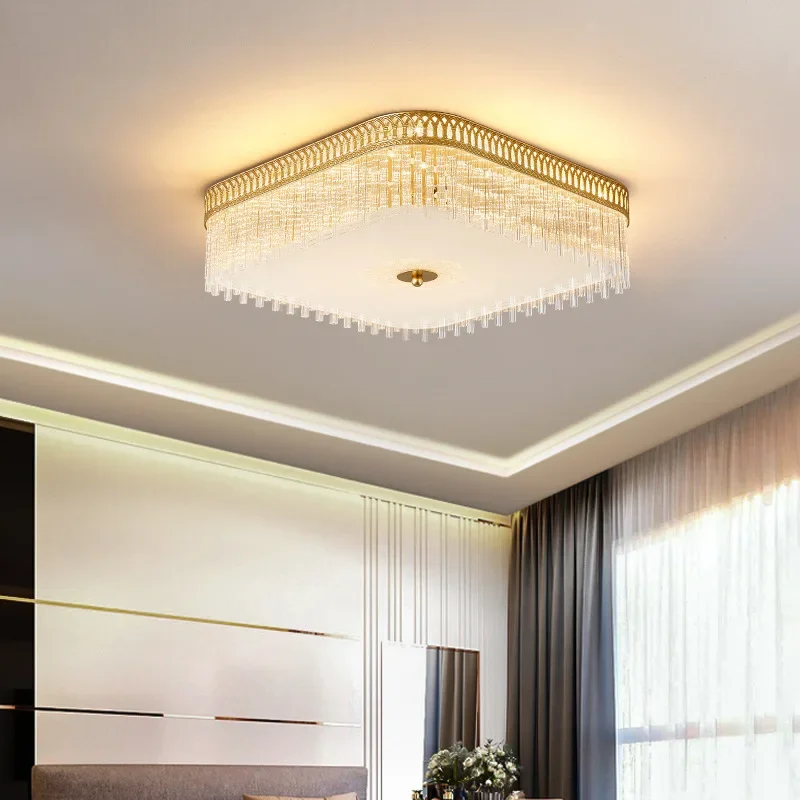 SANDYHA Modern Crystal Ceiling Light LED Chandelier for Bedroom Living Room Elegant Acrylic Circular Lampshade Home Decor
SANDYHA Modern Crystal Ceiling Light LED Chandelier for Bedroom Living Room Elegant Acrylic Circular Lampshade Home Decor