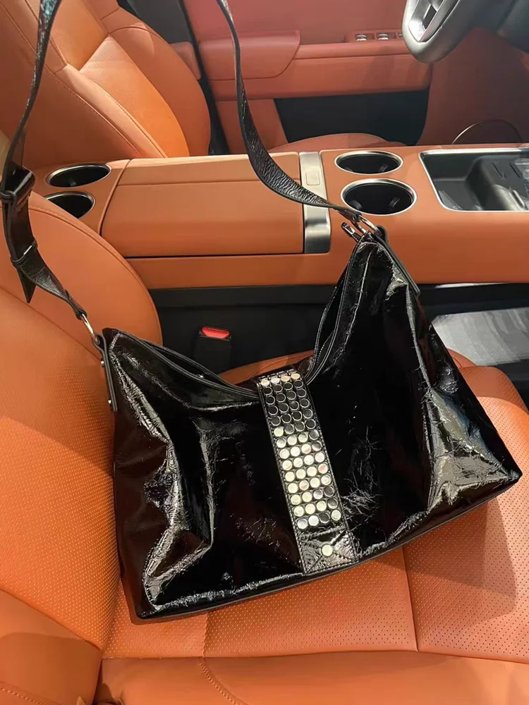 Black Fashion Unique Genuine Leather Women Bag\Handbag Real Leather Niche Lady Armpit Shoulder Crossbody Bag Big New
Black Fashion Unique Genuine Leather Women Bag\Handbag Real Leather Niche Lady Armpit Shoulder Crossbody Bag Big New