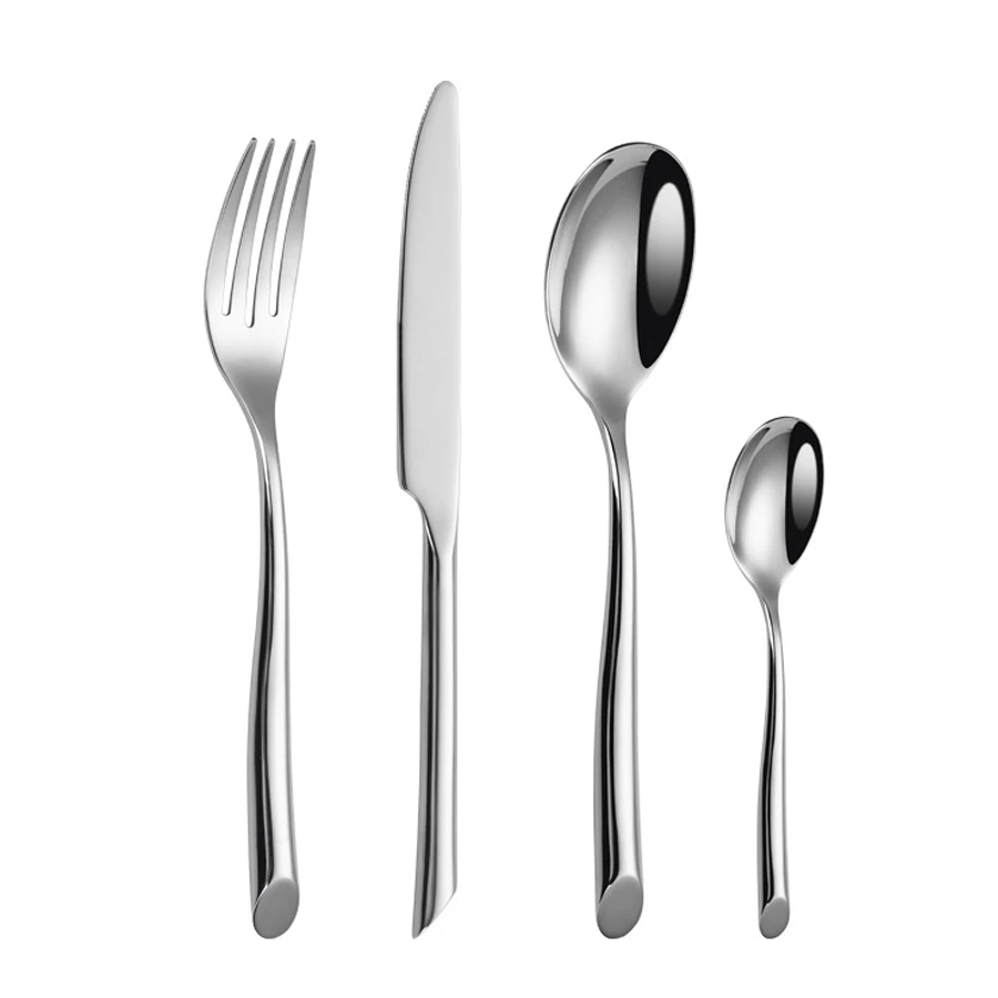 4PCS/3PCS Silver Stainless Steel Cutlery Slanted-tail Handle Knife, Fork and Spoon Cutlery Set Suitable for Family Dinner Hotel
4PCS/3PCS Silver Stainless Steel Cutlery Slanted-tail Handle Knife, Fork and Spoon Cutlery Set Suitable for Family Dinner Hotel