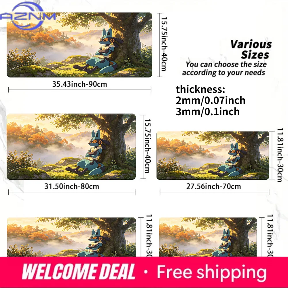 Lucario Autumn Forest Sunset TCG Playmat Non-Slip Desk Mat
Lucario Autumn Forest Sunset TCG Playmat Non-Slip Desk Mat