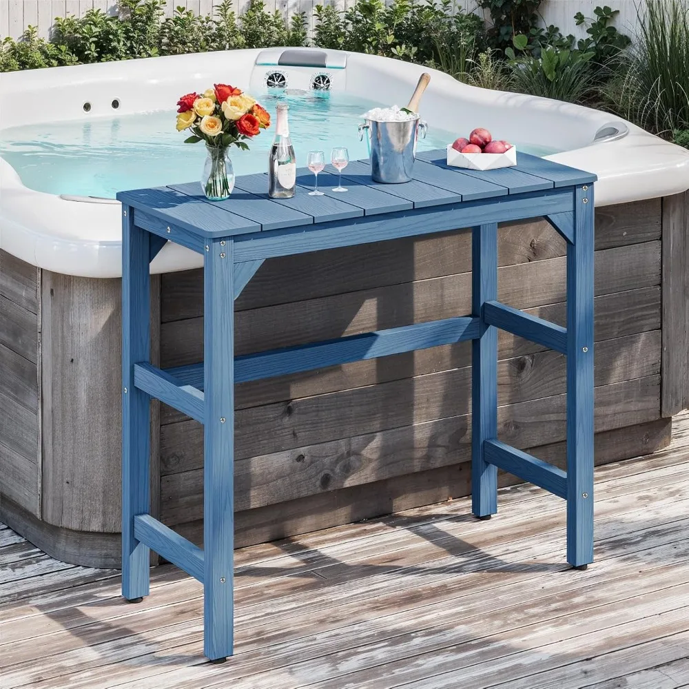 Outdoor Bar Table, 42" Weatherproof Patio Bar Height Counter Table, HIPS Material, Waterproof, Customized
Outdoor Bar Table, 42" Weatherproof Patio Bar Height Counter Table, HIPS Material, Waterproof, Customized