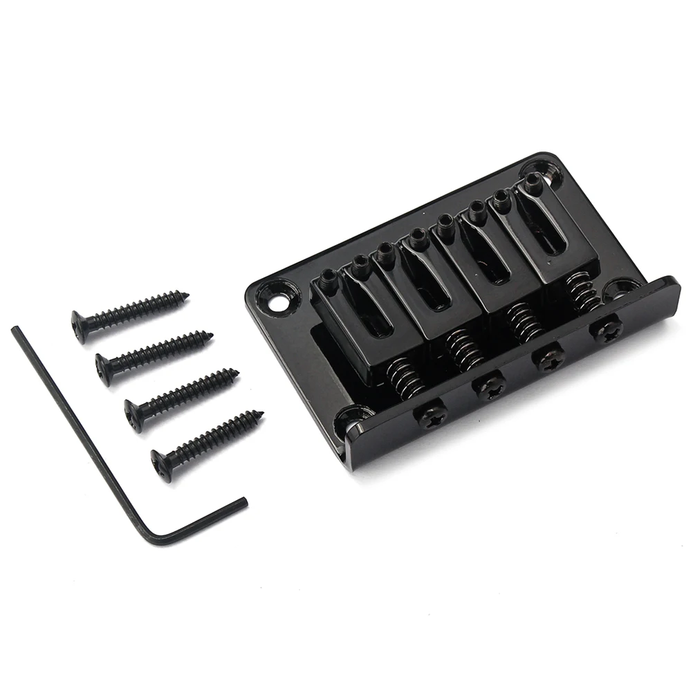 Black Metal 4 String Bass Bridge Vintage Style Adjustable Height Solid Tone for Guitar 4 Screws Top Load Bridge
Black Metal 4 String Bass Bridge Vintage Style Adjustable Height Solid Tone for Guitar 4 Screws Top Load Bridge