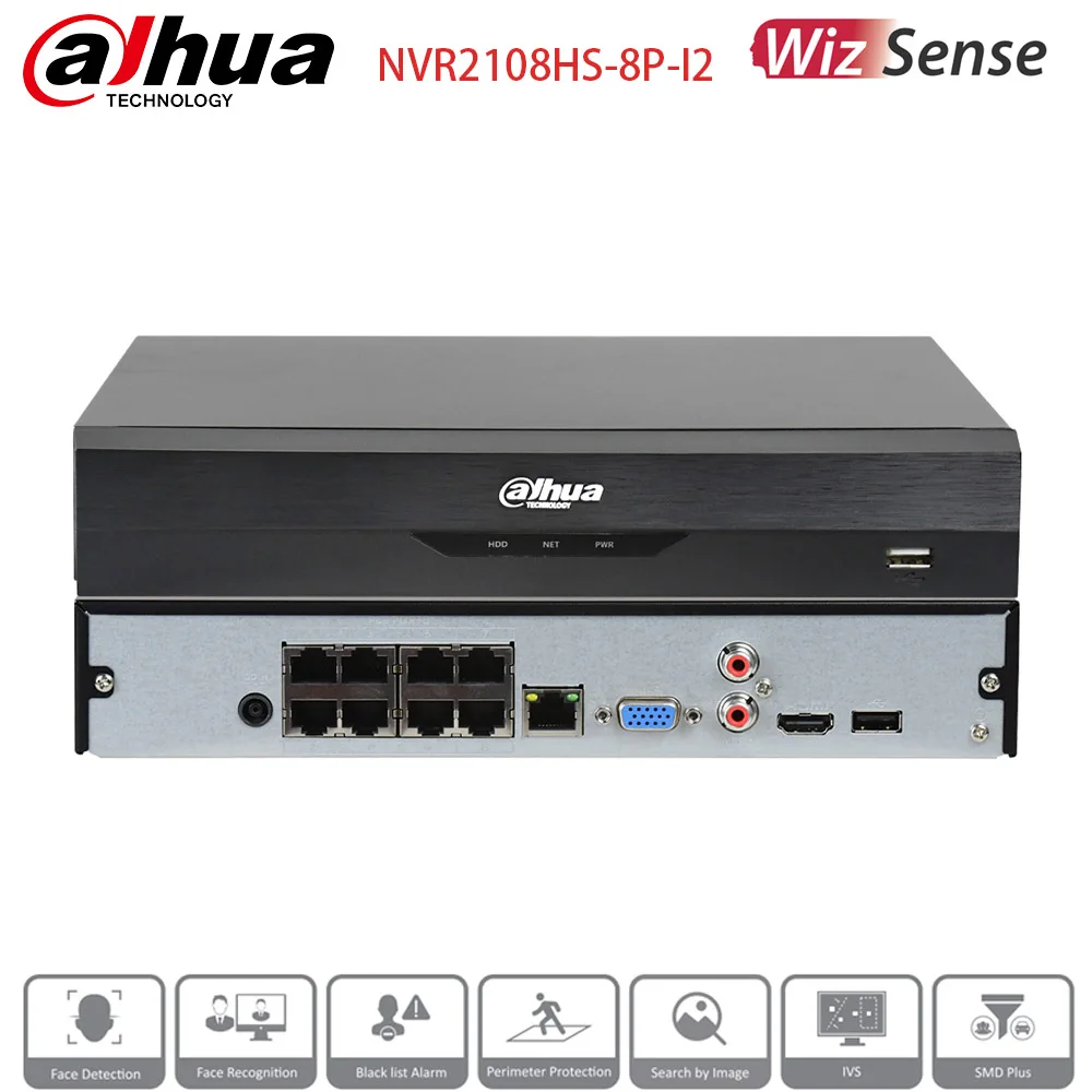 Сетевой видеорегистратор Dahua NVR2108HS-8P-I2, 8-канальный, 1U, 8 PoE, 1 HDD, WizSense, компактный
Сетевой видеорегистратор Dahua NVR2108HS-8P-I2, 8-канальный, 1U, 8 PoE, 1 HDD, WizSense, компактный