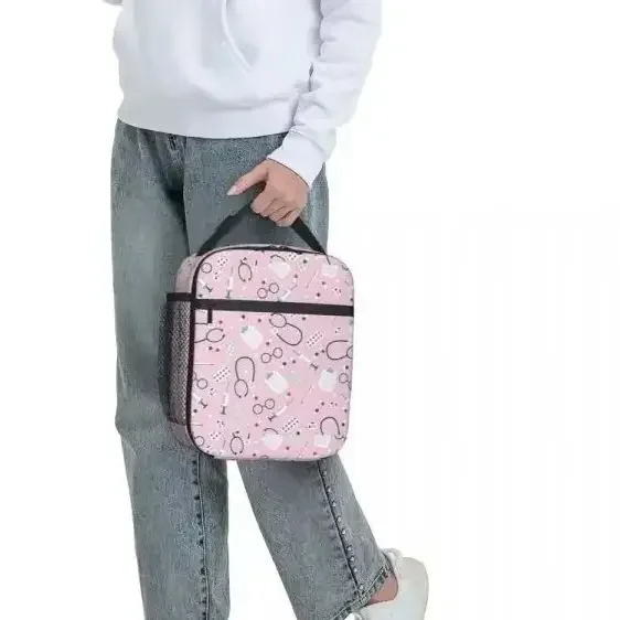 Nurse's Day Medical Pattern Insulated Lunch Bag Thermal Bag Lunch Container Lunch Box Tote Food Storage Bags Work Travel
Nurse's Day Medical Pattern Insulated Lunch Bag Thermal Bag Lunch Container Lunch Box Tote Food Storage Bags Work Travel