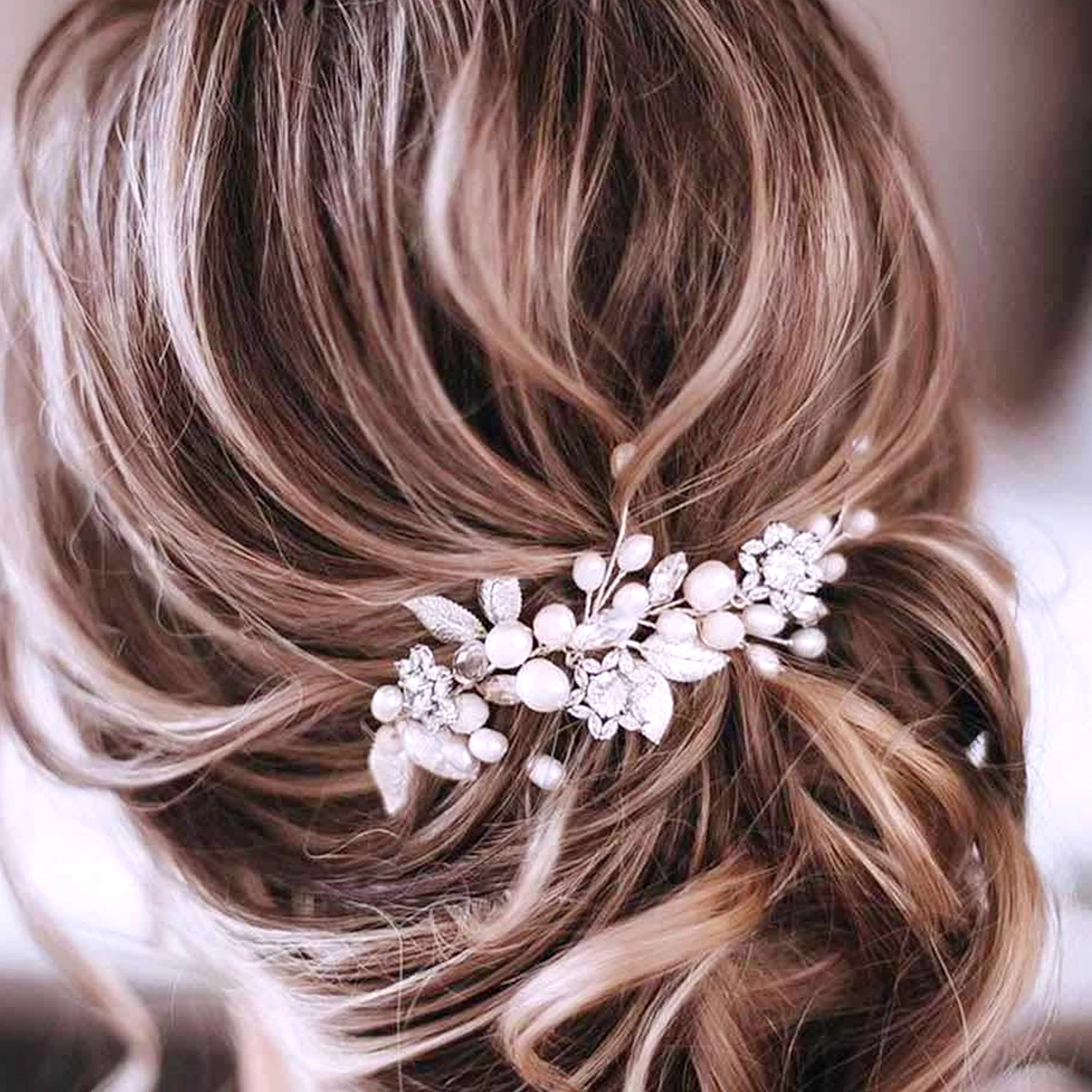 Fashion Bridal Wedding Hair Brushes Alloy Flower Clips Rhinestones Leaf Hair Clips Women's Hair Clips Wedding Accessories
Fashion Bridal Wedding Hair Brushes Alloy Flower Clips Rhinestones Leaf Hair Clips Women's Hair Clips Wedding Accessories