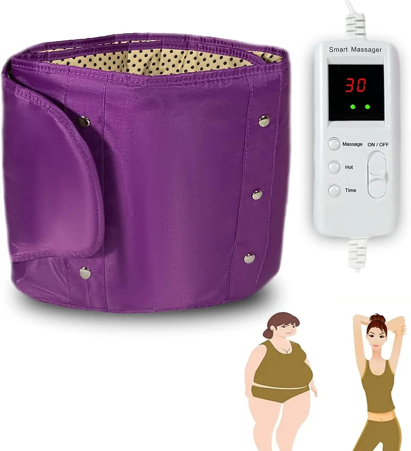 Electric Slimming Back Massager Sauna Belt 10 Vibration Massage Modes 360 ° Whole Circle Heating Machine for Waist and Abdominal
Electric Slimming Back Massager Sauna Belt 10 Vibration Massage Modes 360 ° Whole Circle Heating Machine for Waist and Abdominal