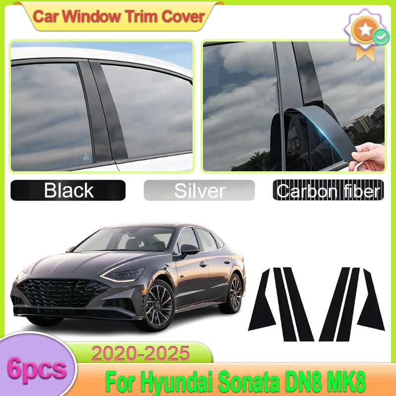 For Hyundai Sonata DN8 MK8 8th 2020-2025 6pcs Car Center Pillar Stickers Window Trim Cover Stickers Protective Film Accessories
For Hyundai Sonata DN8 MK8 8th 2020-2025 6pcs Car Center Pillar Stickers Window Trim Cover Stickers Protective Film Accessories