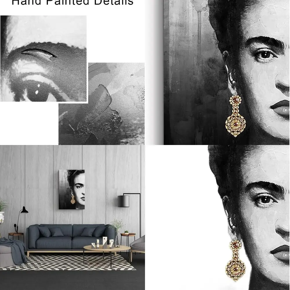 Картина на холсте с портретом Фрида Кахло, черно-белый, 16x24 дюйма, настенный декор в галере
Картина на холсте с портретом Фрида Кахло, черно-белый, 16x24 дюйма, настенный декор в галере