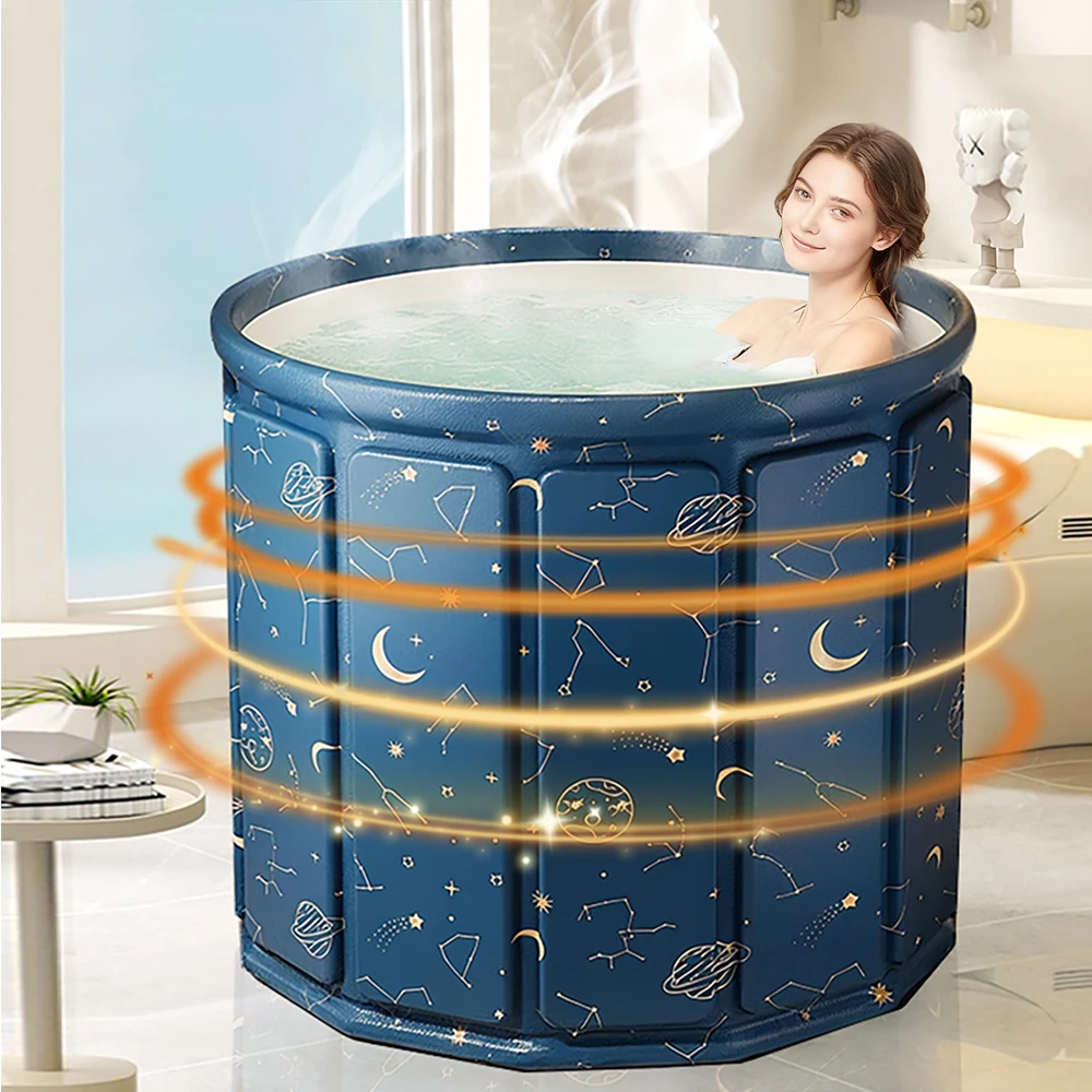 1pc Portable Starry Blue Fiberboard Bath Tub for Swimming Pool And Outdoor Bathtub Accessories Hot/Cold Bath Tub
1pc Portable Starry Blue Fiberboard Bath Tub for Swimming Pool And Outdoor Bathtub Accessories Hot/Cold Bath Tub