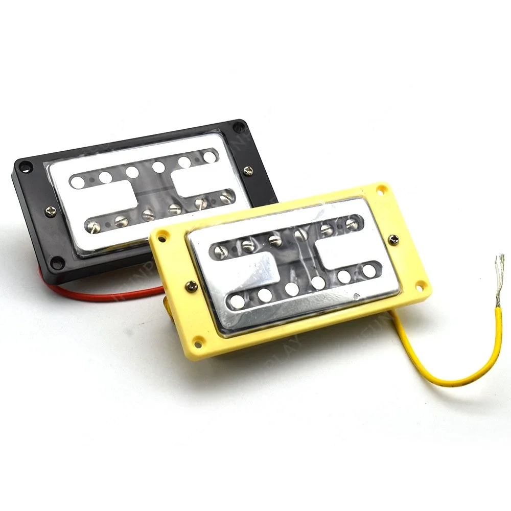 6 Strings Electric Guitar Pickup H Type Humbucker Neck Bridge Pickup for LP Style Guitar Brass Cover Pickup with Ring 50mm/52mm
6 Strings Electric Guitar Pickup H Type Humbucker Neck Bridge Pickup for LP Style Guitar Brass Cover Pickup with Ring 50mm/52mm