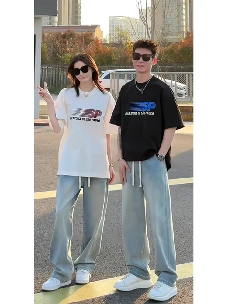 Light Blue Ice Silk Men's Jeans Summer Thin Hanging Straight Knife Pants American High Street Couple's Wide Leg Pants
Light Blue Ice Silk Men's Jeans Summer Thin Hanging Straight Knife Pants American High Street Couple's Wide Leg Pants