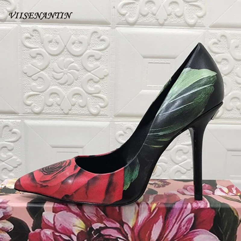 Genuine Leather Women High Heel Dress Shoes High Quality Flower Printing Pointy Toe Sexy Sapatos 2023 Summer Shoes Femininas
Genuine Leather Women High Heel Dress Shoes High Quality Flower Printing Pointy Toe Sexy Sapatos 2023 Summer Shoes Femininas