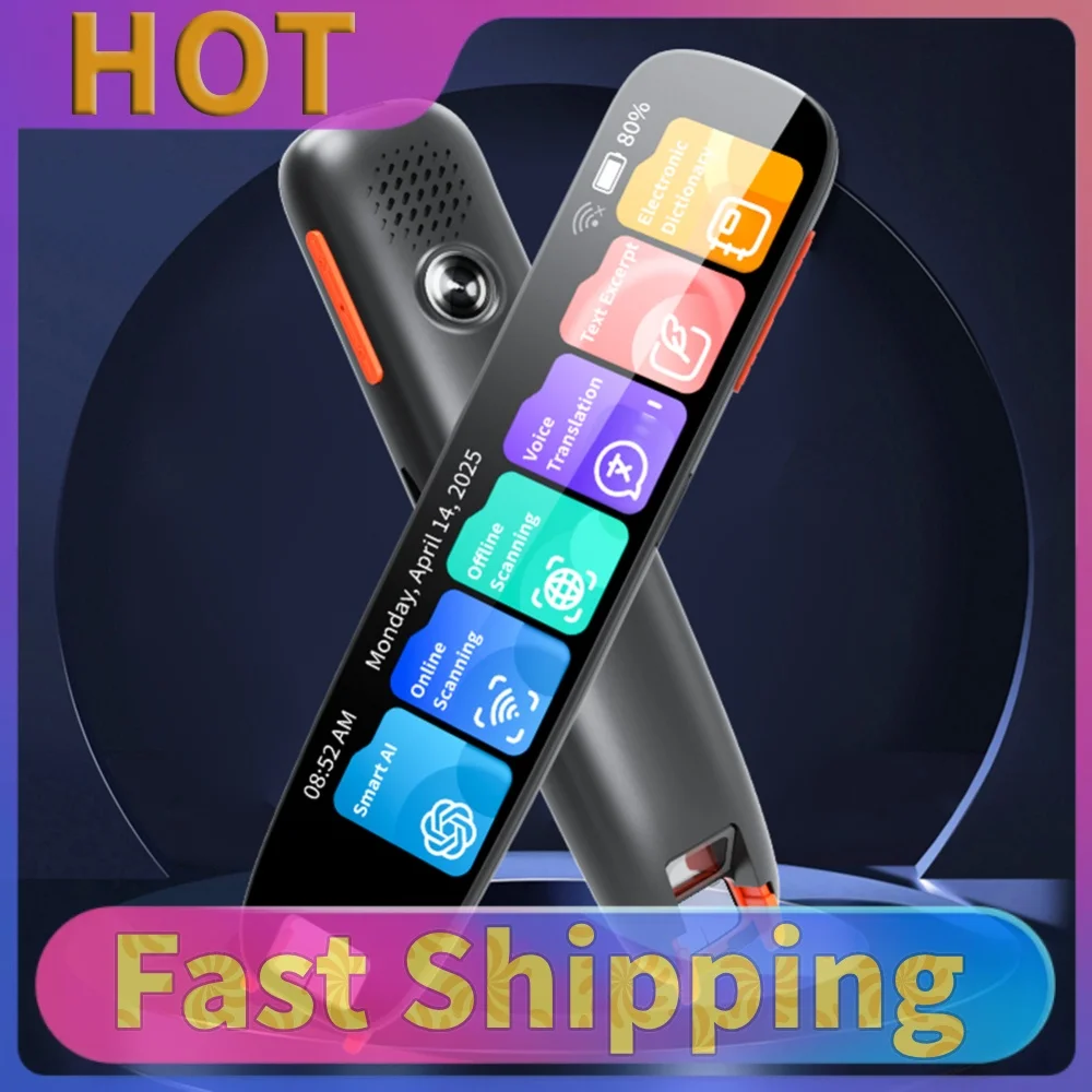 Scan Reader Pen 134 Languages Multifunction Dictionary Pen TYPE-C Charging Offline Translation Pen for Multilingual Translation
Scan Reader Pen 134 Languages Multifunction Dictionary Pen TYPE-C Charging Offline Translation Pen for Multilingual Translation