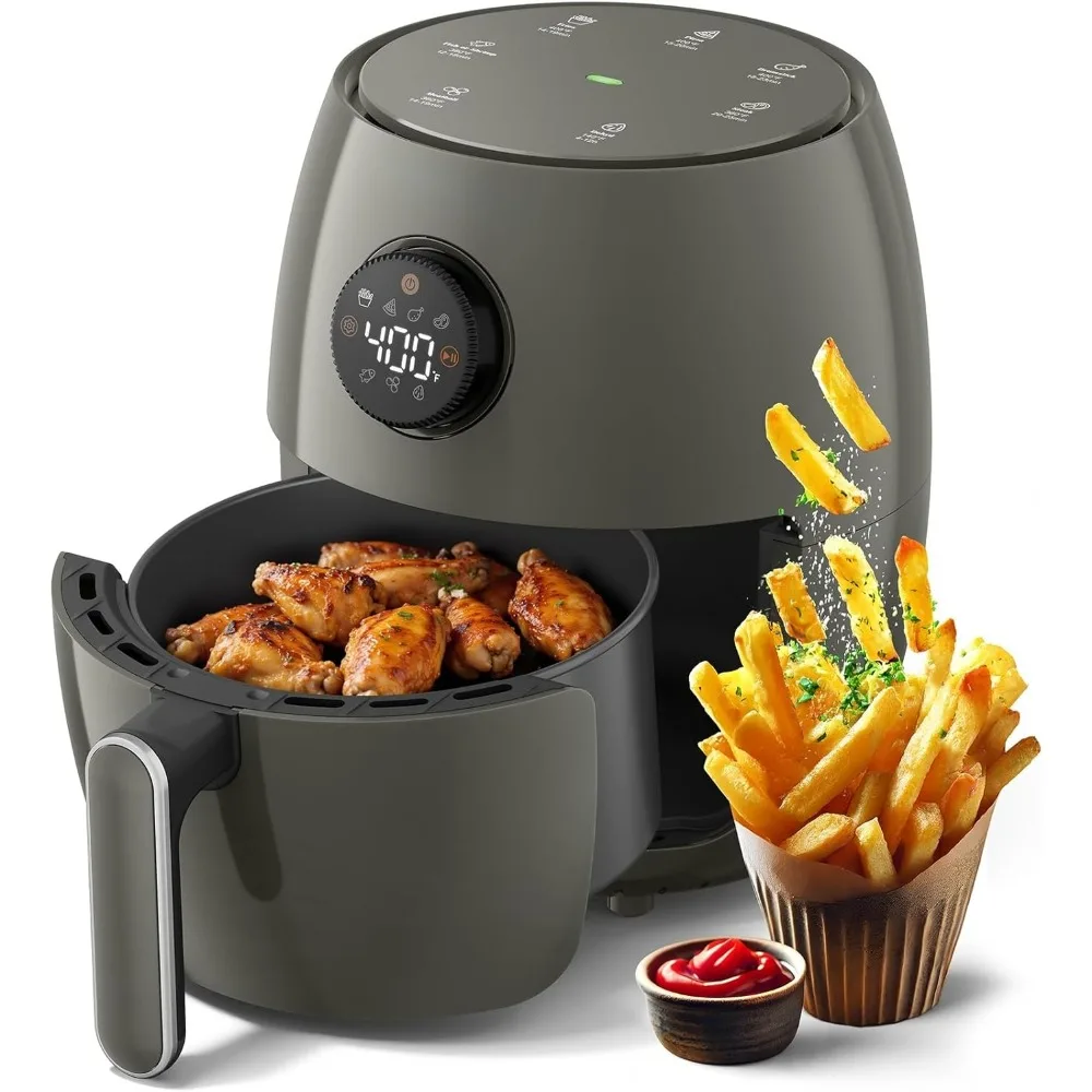 Small Compact Air Fryer, 2.1QT, 4-in-1 Small Mini Airfryer, Bake, Roast, Reheat, 98% Less Oil, Adjustable Control w/ 60min Timer
Small Compact Air Fryer, 2.1QT, 4-in-1 Small Mini Airfryer, Bake, Roast, Reheat, 98% Less Oil, Adjustable Control w/ 60min Timer