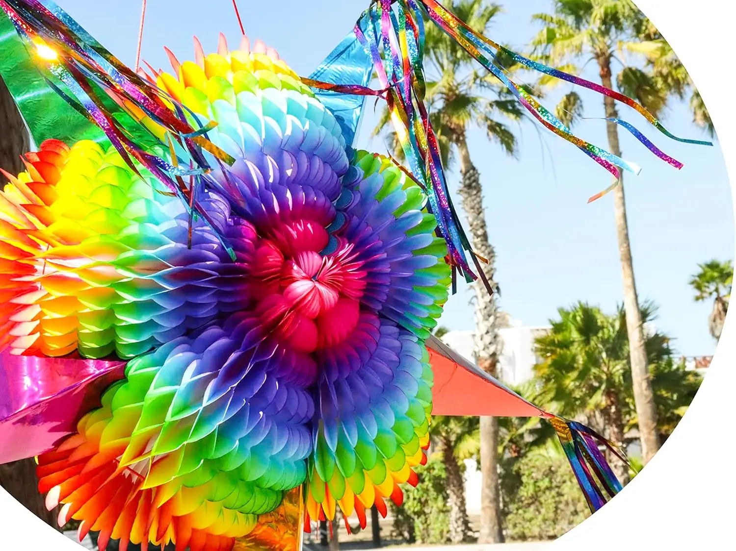 Mexican Star Pinata - Rainbow Colorful Pinatas for Parties, Birthdays & Festivals - 32" Large Authentica Foldable Party Pinata
Mexican Star Pinata - Rainbow Colorful Pinatas for Parties, Birthdays & Festivals - 32" Large Authentica Foldable Party Pinata