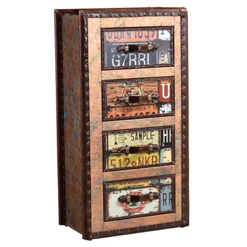 Retro chest industrial wind four pumping locker
Retro chest industrial wind four pumping locker