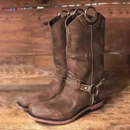 Retro Medieval Studded Belt Buckle Solid Color Mid-calf Boots Knight Boots Unisex Boots Medieval Cosplay Large Size Boots 2025
Retro Medieval Studded Belt Buckle Solid Color Mid-calf Boots Knight Boots Unisex Boots Medieval Cosplay Large Size Boots 2025