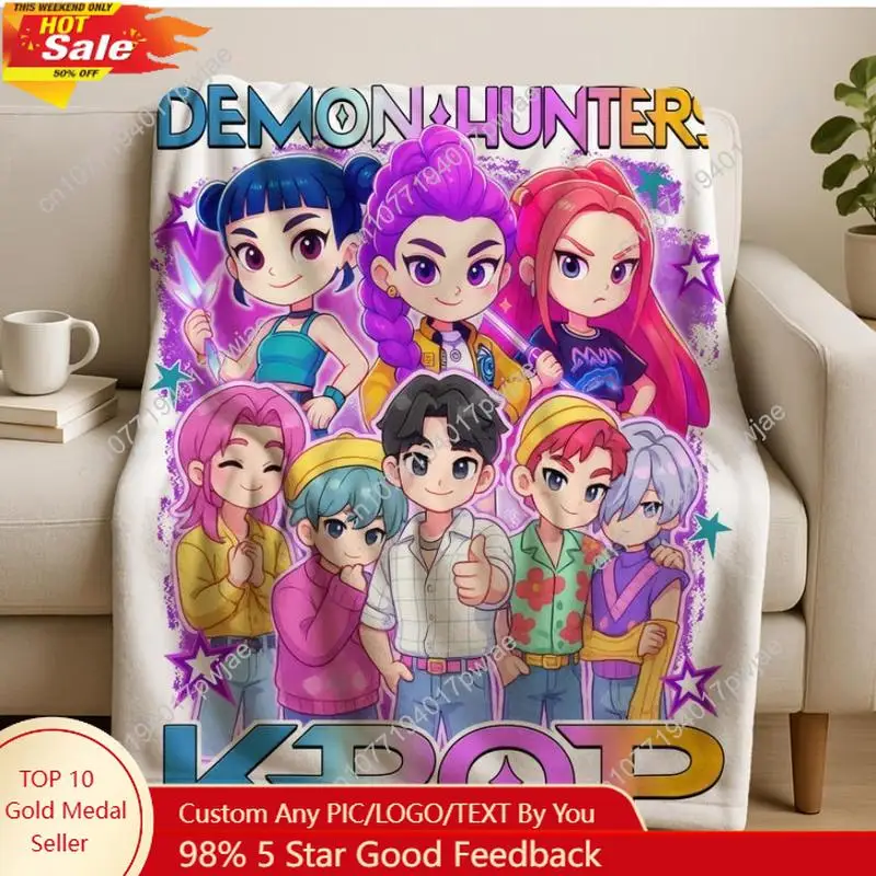K-Pop Demon Hunters Huntrix Blanket 2025 Anime Flannel Throw with Rumi Mira Zoey Design Cozy Gift for Fans Custom blankets
K-Pop Demon Hunters Huntrix Blanket 2025 Anime Flannel Throw with Rumi Mira Zoey Design Cozy Gift for Fans Custom blankets