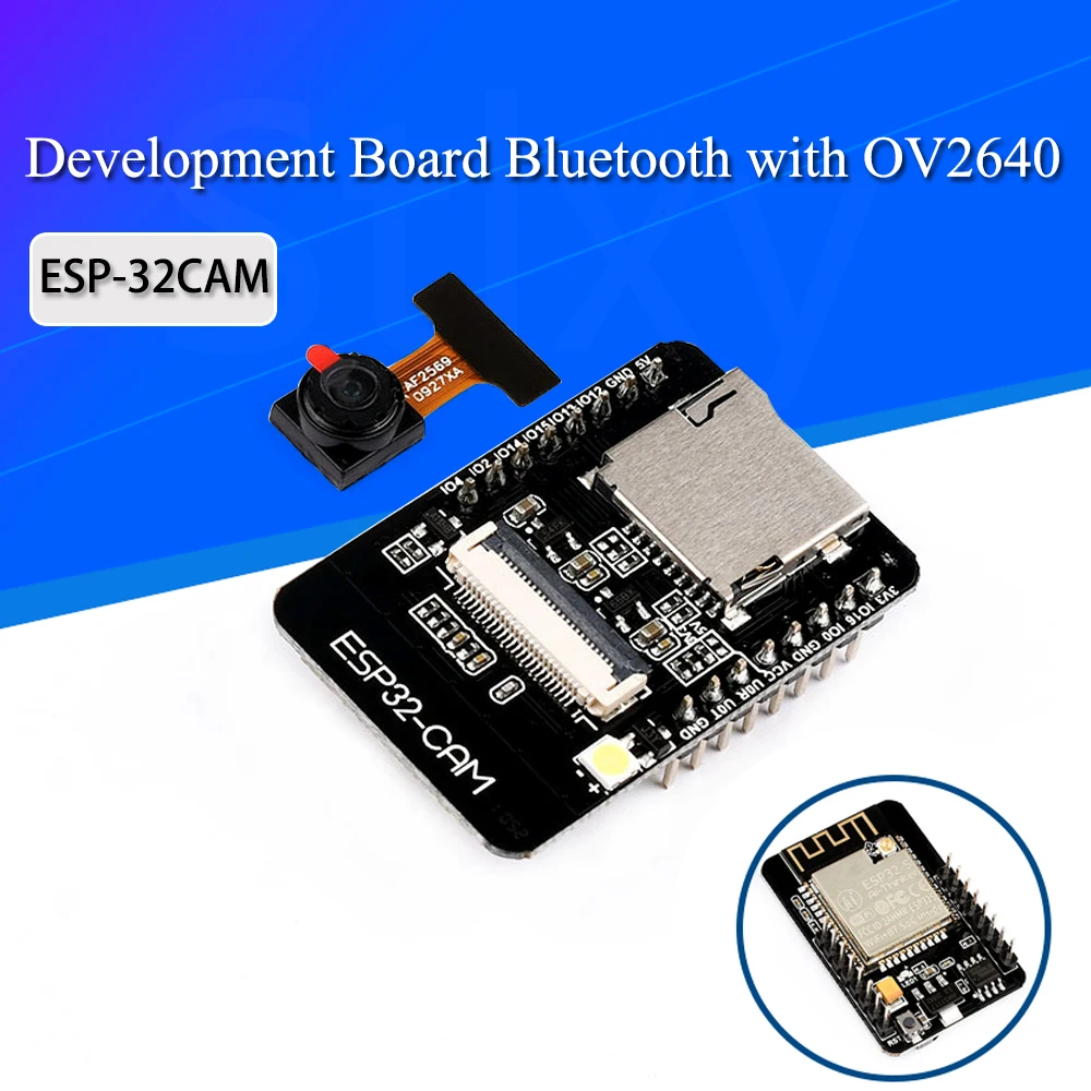 Макетная плата ESP32 для последовательного Wi-Fi-модуля, ESP32-CAM, Wi-Fi, ESP32, 5 В, Bluetooth, с модулем камеры OV2640
Макетная плата ESP32 для последовательного Wi-Fi-модуля, ESP32-CAM, Wi-Fi, ESP32, 5 В, Bluetooth, с модулем камеры OV2640