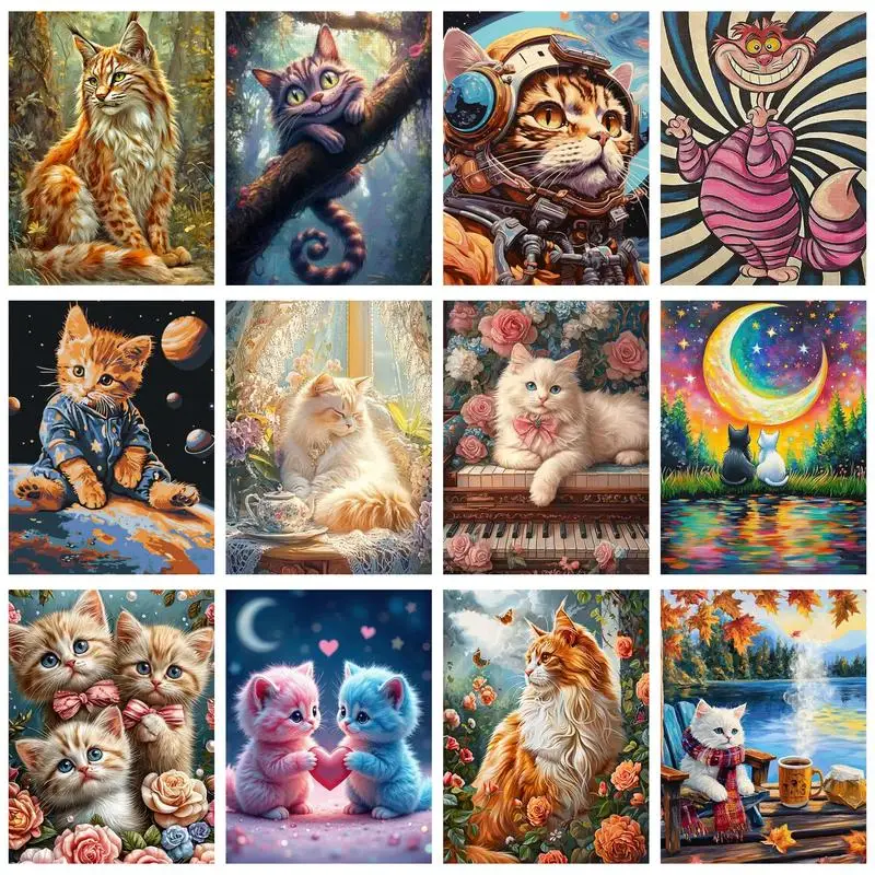 CHENISTORY Pictures By Number Cartoon Cats Kits DIY Drawing On Canvas HandPainted Painting By Numbers Home Decoration Art Gift
CHENISTORY Pictures By Number Cartoon Cats Kits DIY Drawing On Canvas HandPainted Painting By Numbers Home Decoration Art Gift