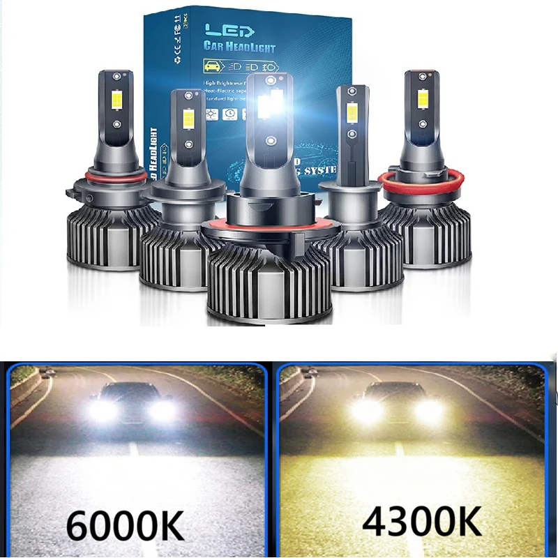 H19 Светодиодная лампа для фар 9005 9006 HB3 HB4 H7 H11B H4 5205 PSX24W PSX26W 9007 9004 H11 12 В Автомобильный свет 6000K 4300K 2 шт.
H19 Светодиодная лампа для фар 9005 9006 HB3 HB4 H7 H11B H4 5205 PSX24W PSX26W 9007 9004 H11 12 В Автомобильный свет 6000K 4300K 2 шт.