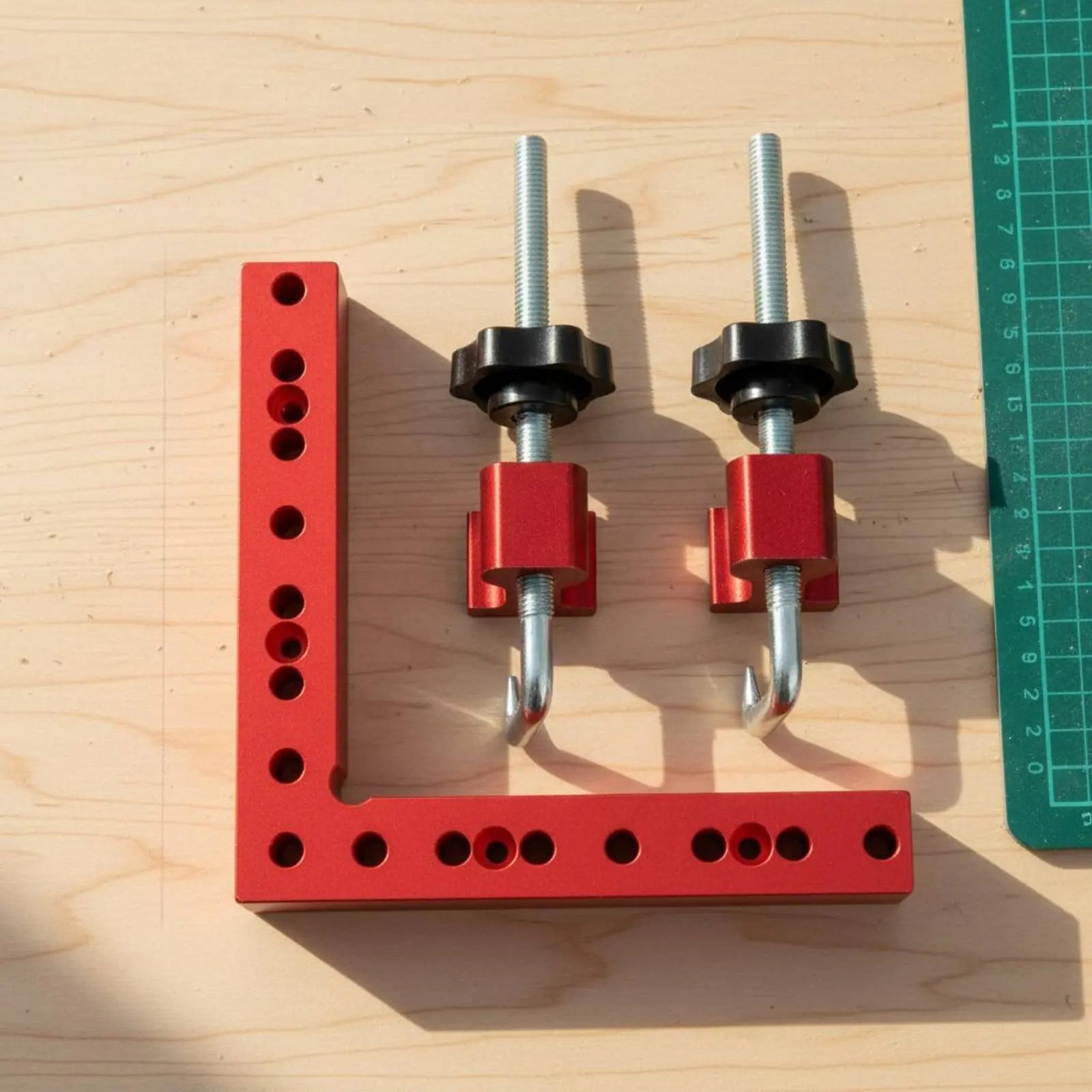 90 Degree Positioning Square Double Scale Ruler Aluminum Alloy Corner Clamp Right Angle Clamping Square Sturdy and Long-Lasting
90 Degree Positioning Square Double Scale Ruler Aluminum Alloy Corner Clamp Right Angle Clamping Square Sturdy and Long-Lasting