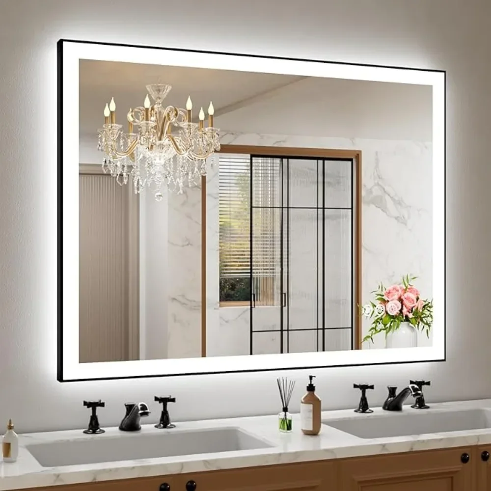 48"x 36" Inch Bathroom Mirror LED Backlit Mirror with Lights, Anti-Fog 3 Colors Dimmable Bathroom Mirror
48"x 36" Inch Bathroom Mirror LED Backlit Mirror with Lights, Anti-Fog 3 Colors Dimmable Bathroom Mirror