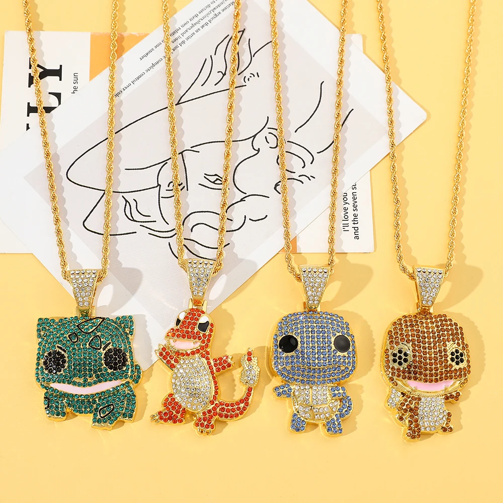 Diamond Studded Squirtle Necklace Fashion Trend Hip Hop Jewelry Personalized Accessory for Women And Men Gift
Diamond Studded Squirtle Necklace Fashion Trend Hip Hop Jewelry Personalized Accessory for Women And Men Gift