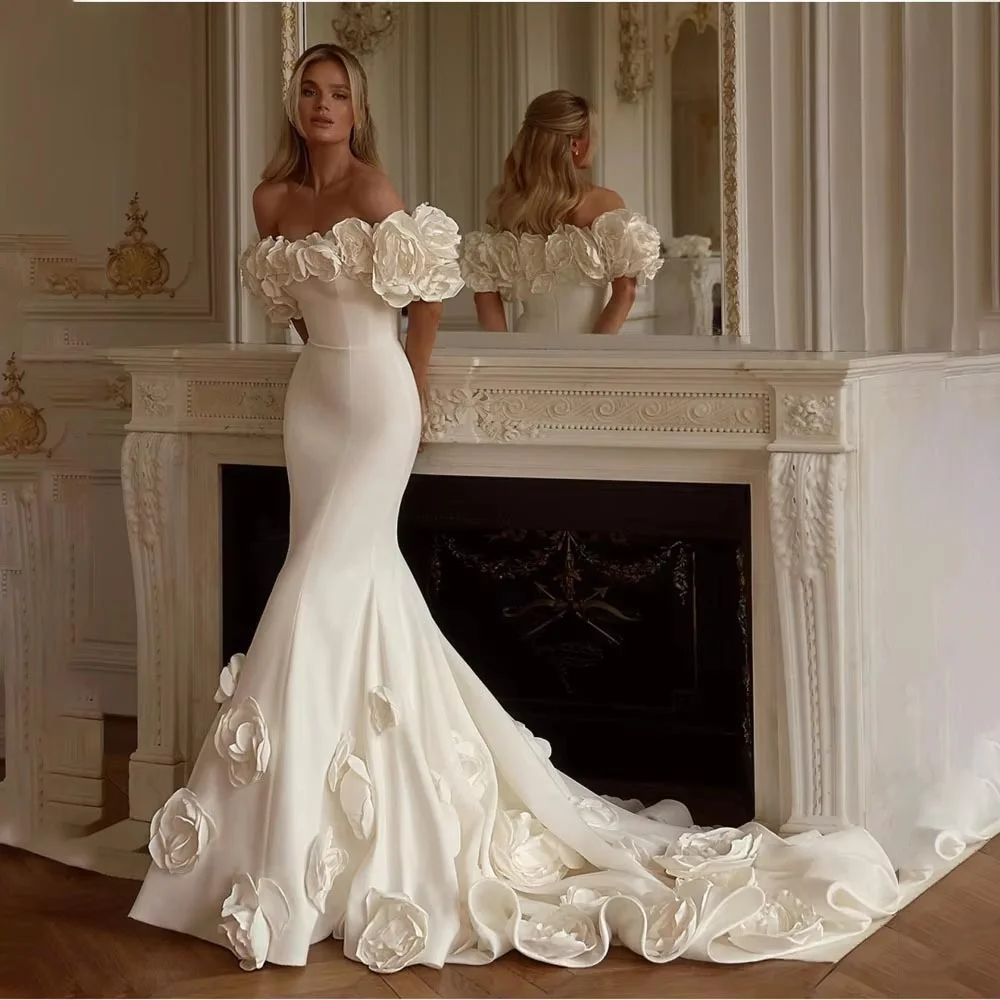 Sexy Beach Bridal Gowns Button Wedding Dresses Off The Shoulder Boat-neck Pleated Boho Bridal Gowns vestidos de novia Customized
Sexy Beach Bridal Gowns Button Wedding Dresses Off The Shoulder Boat-neck Pleated Boho Bridal Gowns vestidos de novia Customized