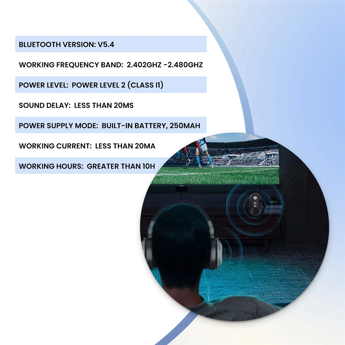 AB01 Bluetooth 5.4 беспроводной передатчик-приемник адаптер LC3 аудио Auracast Bluetooth 5.4 адаптер для наушников ТВ автомобиль
AB01 Bluetooth 5.4 беспроводной передатчик-приемник адаптер LC3 аудио Auracast Bluetooth 5.4 адаптер для наушников ТВ автомобиль