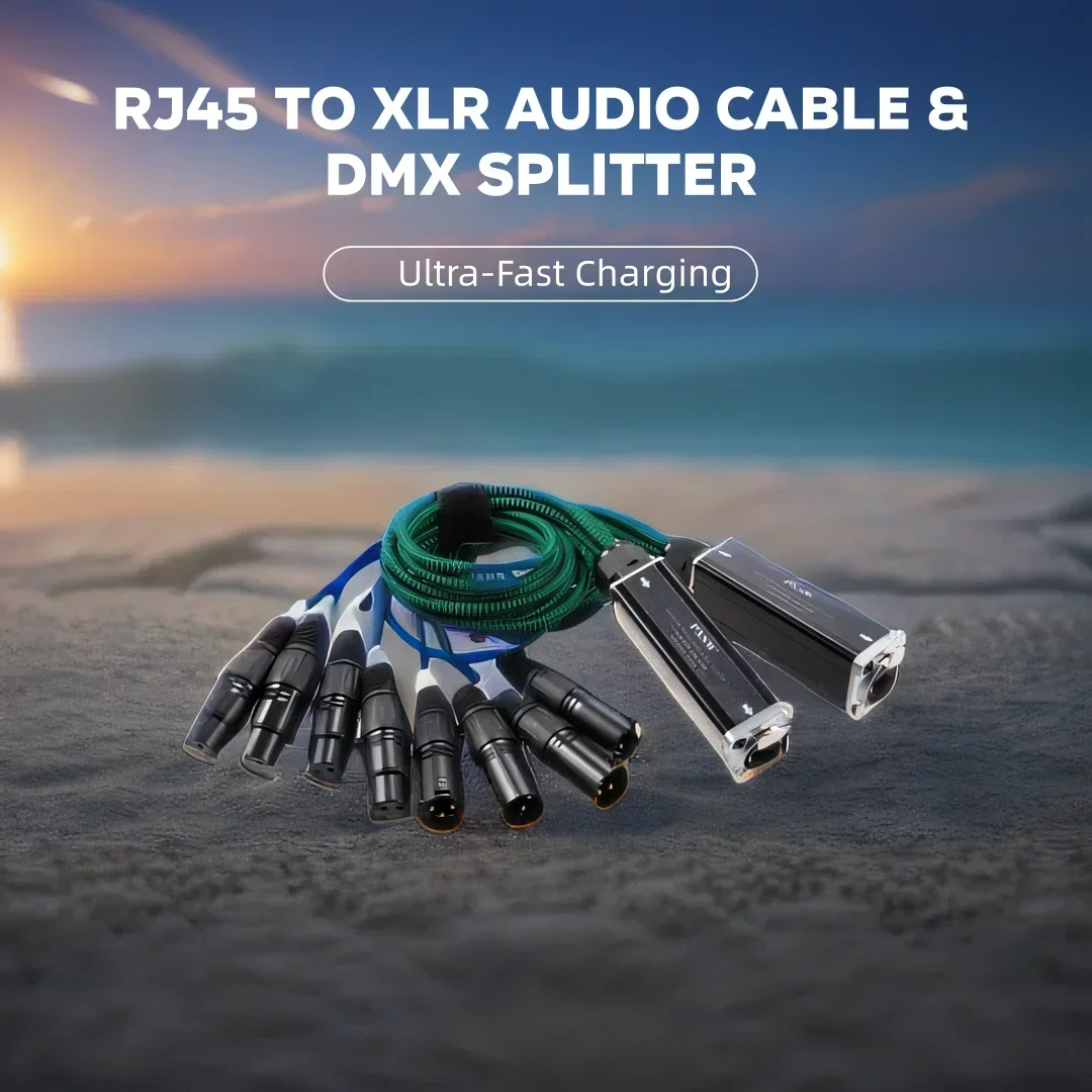 1Pair male+female RJ45 To XLR Audio Cable DMX Splitter For Snake Cable Network Extension Of Stage Or Studio Recording
1Pair male+female RJ45 To XLR Audio Cable DMX Splitter For Snake Cable Network Extension Of Stage Or Studio Recording