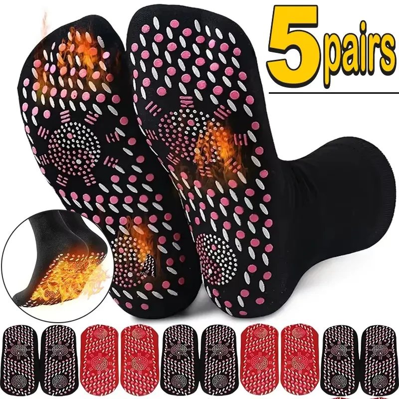 1/2/3/4/5pairs Unisex Winter Warm Self-Heating Health Socks Pain Relief Outdoor Anti-Cold Therapy Magnetic Thermal Stockings
1/2/3/4/5pairs Unisex Winter Warm Self-Heating Health Socks Pain Relief Outdoor Anti-Cold Therapy Magnetic Thermal Stockings