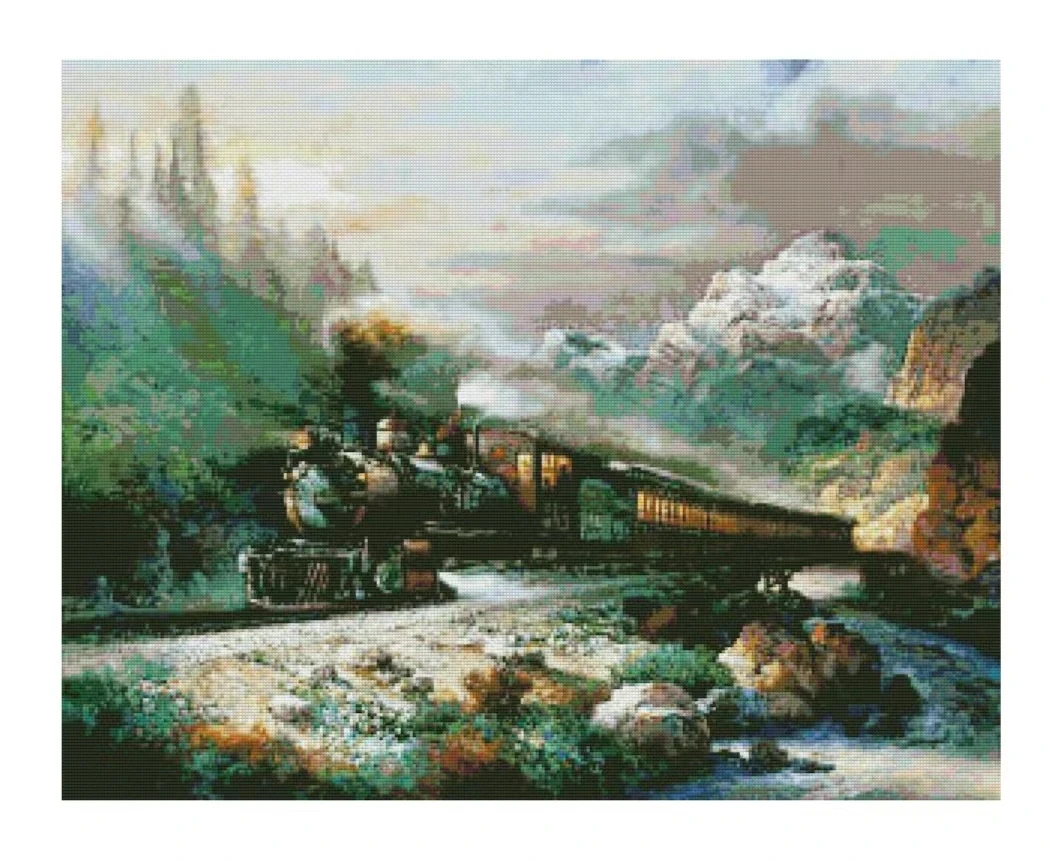Railway Train 18CT 16CT 14CT Unprinted Top Quality Cross Stitch Kits Embroidery Art DIY Handmade Needlework Home Decor
Railway Train 18CT 16CT 14CT Unprinted Top Quality Cross Stitch Kits Embroidery Art DIY Handmade Needlework Home Decor