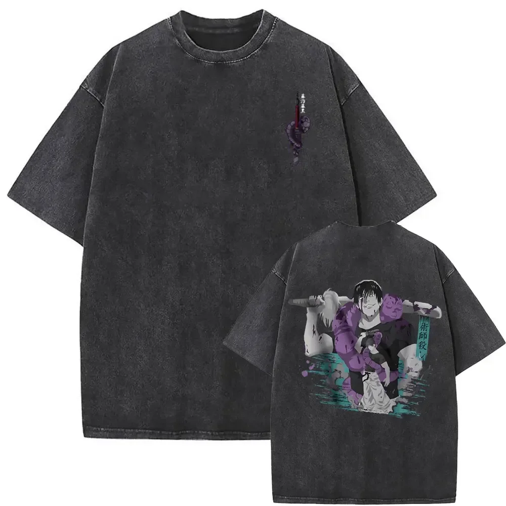 Washed Vintage Men Women Anime Jujutsu Kaisen Fushiguro Toji Graphic Print T-shirt Men's Manga Cotton T Shirts Unisex Streetwear
Washed Vintage Men Women Anime Jujutsu Kaisen Fushiguro Toji Graphic Print T-shirt Men's Manga Cotton T Shirts Unisex Streetwear