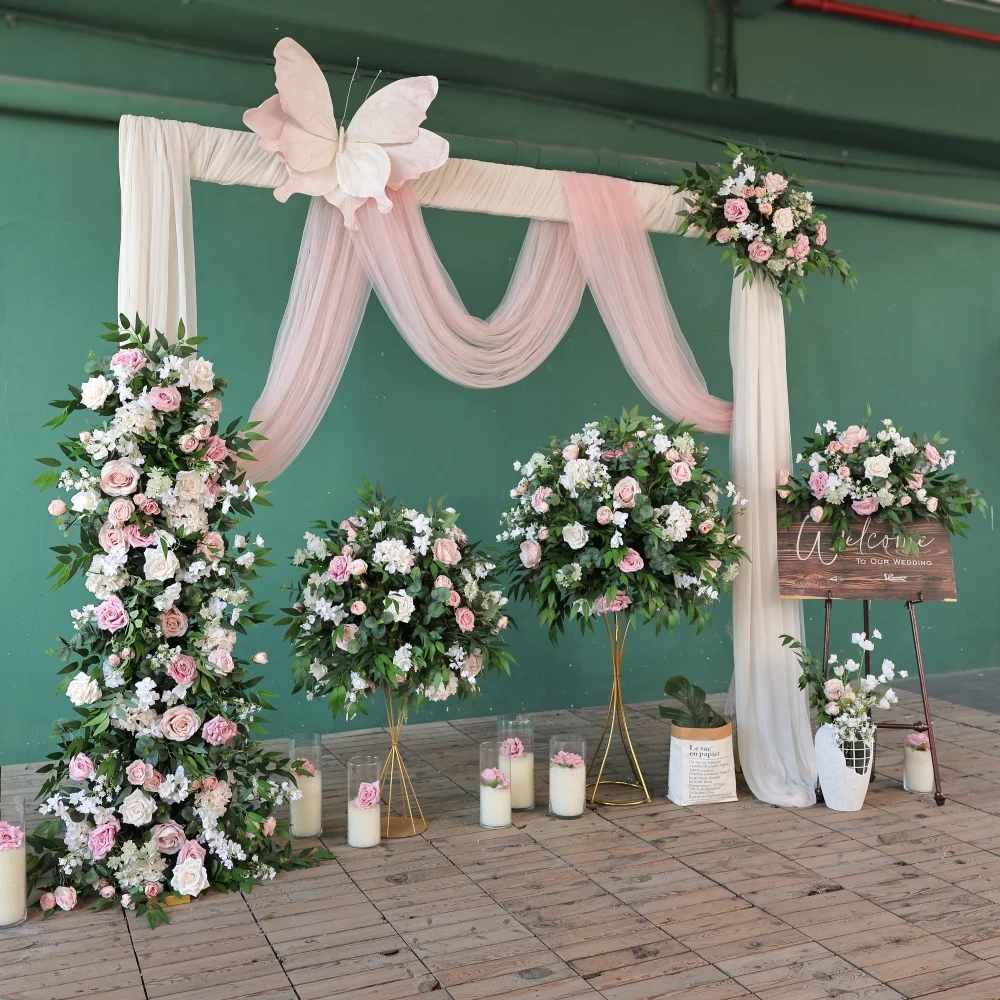 Искусственная цветочная композиция и центральное украшение: цветочный шар (зеленый, розовый, белый) для свадьбы, юбилея, декора своими руками, реквизит HY2941
Искусственная цветочная композиция и центральное украшение: цветочный шар (зеленый, розовый, белый) для свадьбы, юбилея, декора своими руками, реквизит HY2941