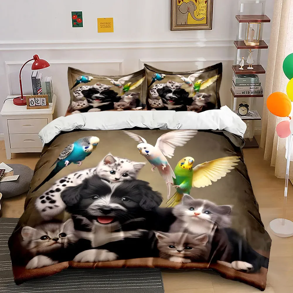 Cute Pets Decoration Set Soft Comfortable Duvet Cover Bedding Set Included 1*Duvet Cover & 2*Pillowcases, gift
Cute Pets Decoration Set Soft Comfortable Duvet Cover Bedding Set Included 1*Duvet Cover & 2*Pillowcases, gift