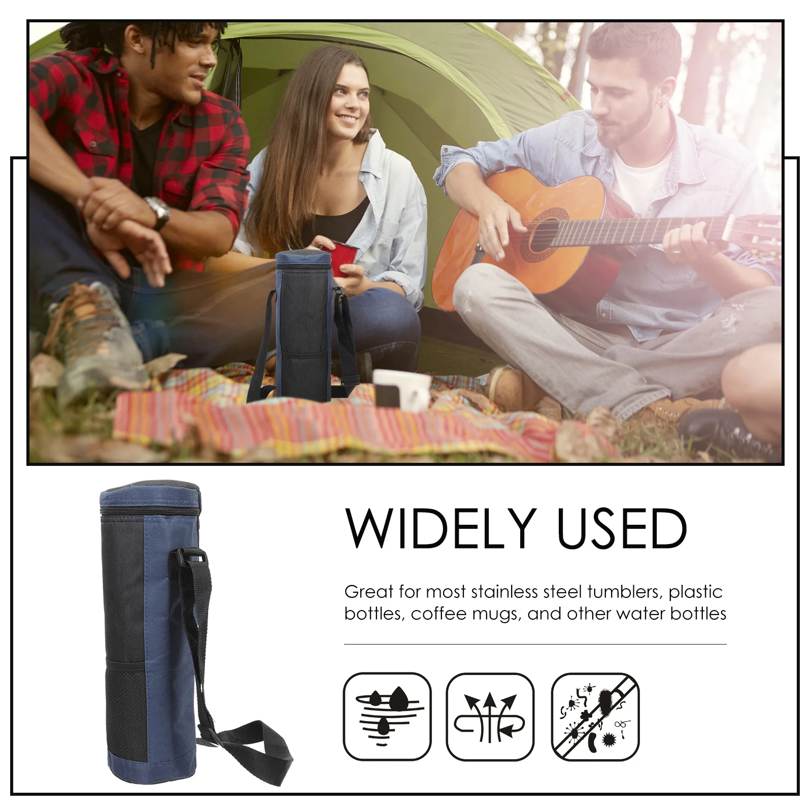 Ткань Оксфорд, терморукав для бутылки с водой, регулируемый плечевой ремень, прочная сумка для хранения бутылок для питья для кемпинга, путешествий
Ткань Оксфорд, терморукав для бутылки с водой, регулируемый плечевой ремень, прочная сумка для хранения бутылок для питья для кемпинга, путешествий