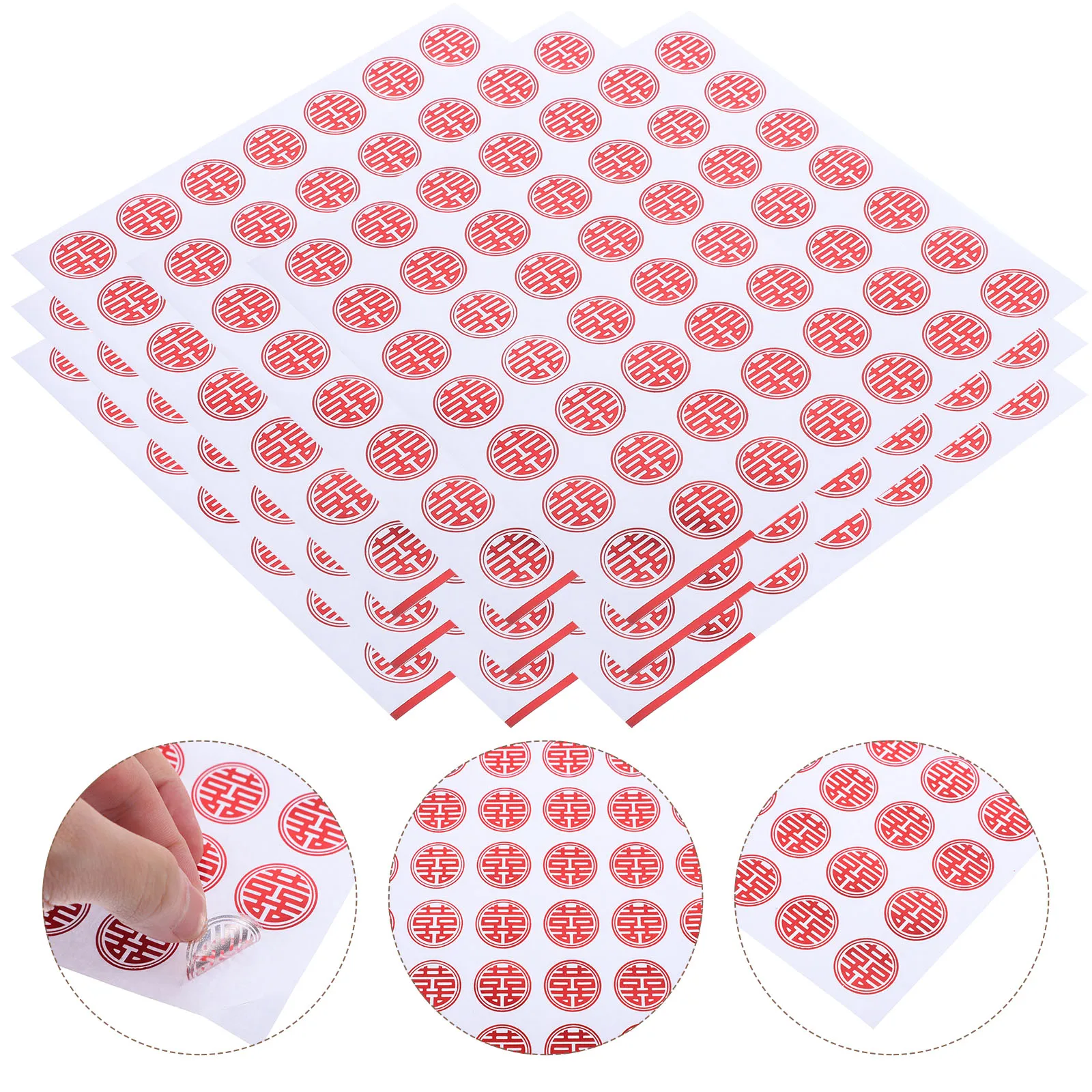 20 Sheets Happy Word Stickers Wedding Scrapbook Envelope Seal Labels for Chinese Paper Sealer
20 Sheets Happy Word Stickers Wedding Scrapbook Envelope Seal Labels for Chinese Paper Sealer