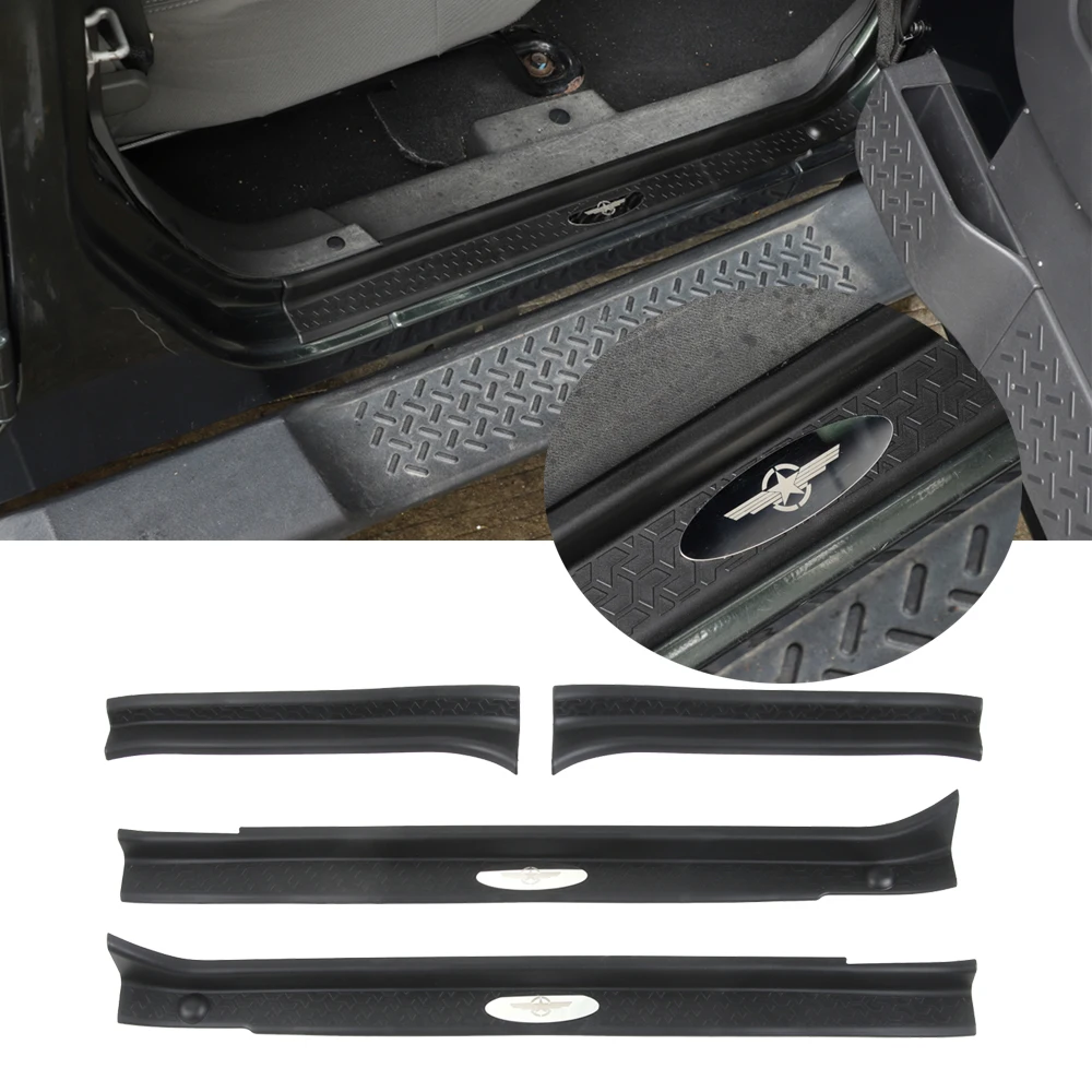 Car Door Pedal Sill Scuff Plate for Jeep Wrangler JK 2007-2017 4-Door Threshold Entry Pedal Guard Protector Cover Accessories
Car Door Pedal Sill Scuff Plate for Jeep Wrangler JK 2007-2017 4-Door Threshold Entry Pedal Guard Protector Cover Accessories