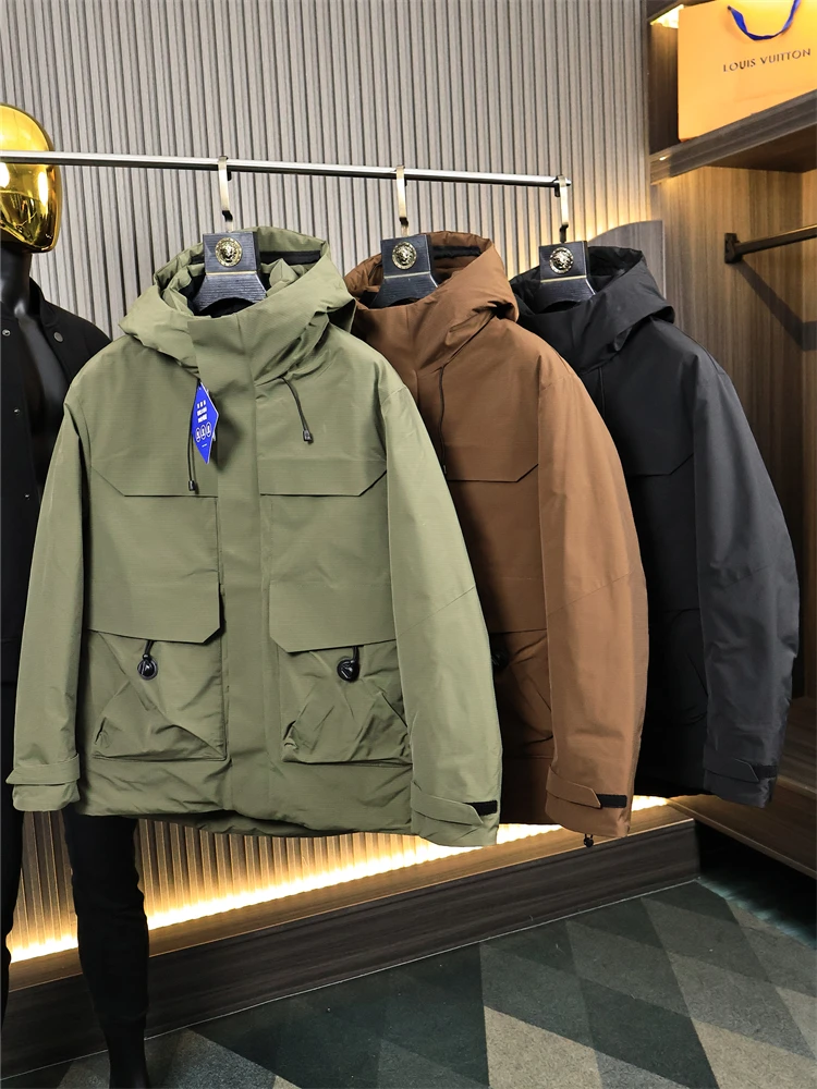 Warm Not Puffy 90% Stand White Du down Jaet Men's Outdoor Lightweight Workwear Heat Pred Faionable down Coat
Warm Not Puffy 90% Stand White Du down Jaet Men's Outdoor Lightweight Workwear Heat Pred Faionable down Coat