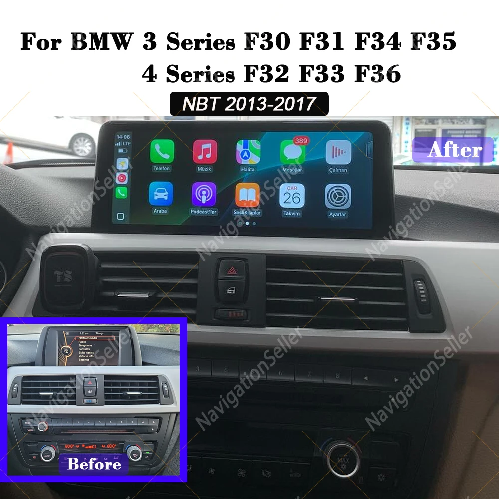 Wireless Android Auto For BMW 3 4 Series F30 F31 F32 F33 F34 F36 NBT 10.25 Android Screen Display Upgrade Multimedia Navigation
Wireless Android Auto For BMW 3 4 Series F30 F31 F32 F33 F34 F36 NBT 10.25 Android Screen Display Upgrade Multimedia Navigation