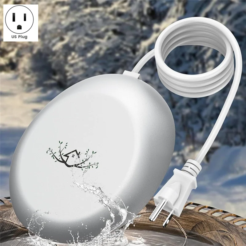 AA01-Intelligent Bird Bath Heater Heated Bird Baths Compact Safe Bird Bath Deicer Water Heater For Chickens US Plug
AA01-Intelligent Bird Bath Heater Heated Bird Baths Compact Safe Bird Bath Deicer Water Heater For Chickens US Plug