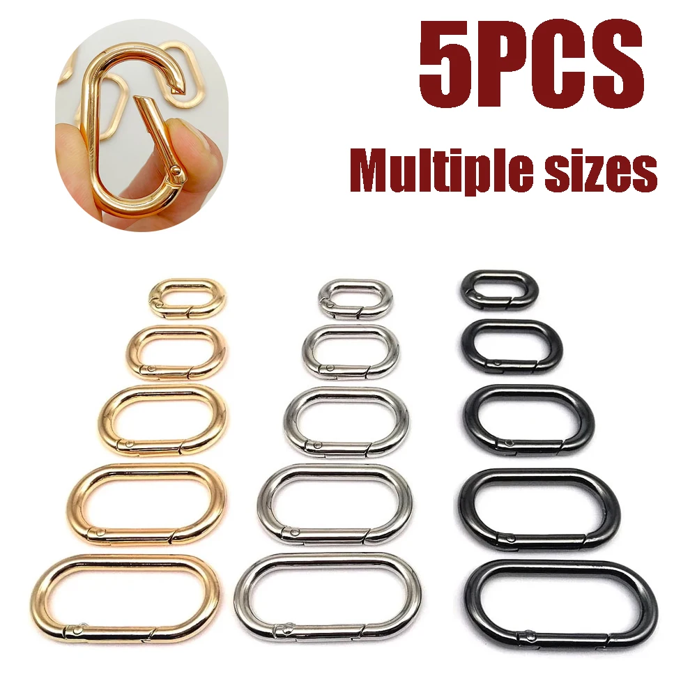 5pcs Oval Spring O Ring Openable Leather Bag Handbag Strap Buckle Connect Keyring Key Dog Chain Snap Clasp DIY Bag Accessories
5pcs Oval Spring O Ring Openable Leather Bag Handbag Strap Buckle Connect Keyring Key Dog Chain Snap Clasp DIY Bag Accessories