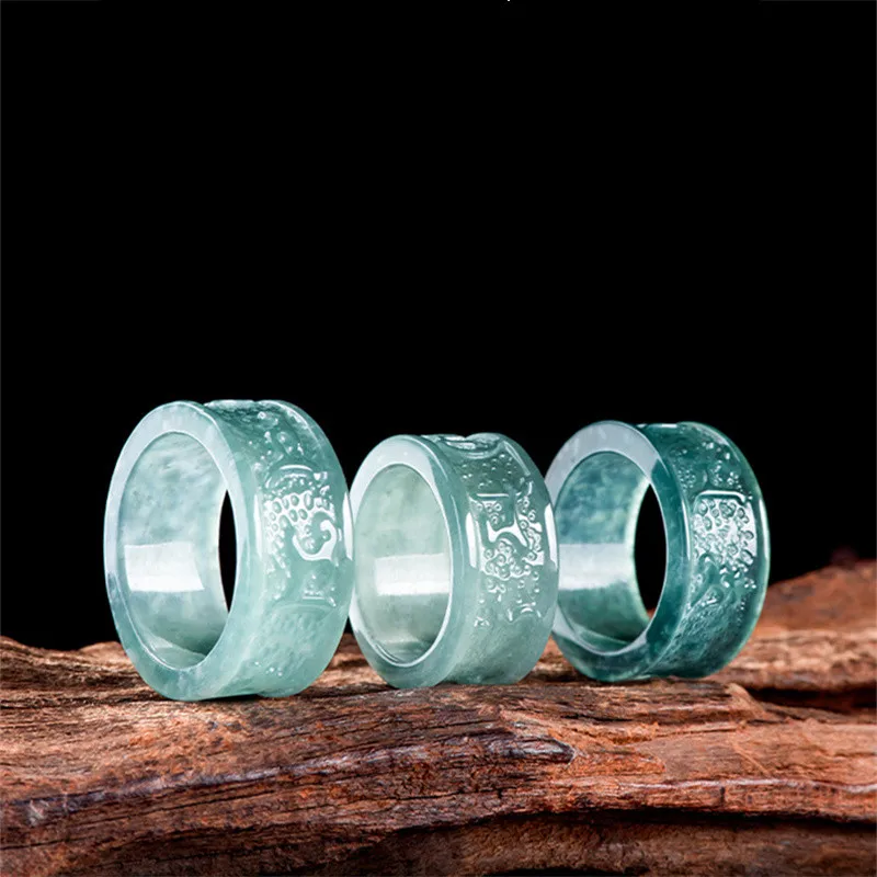 JiaLe/натуральный нефрит класса А с синей водой, шестизначное кольцо с мантрой, трехмерная резьба ручной работы, ледяной тип, мужские аксессуары, подарок
JiaLe/натуральный нефрит класса А с синей водой, шестизначное кольцо с мантрой, трехмерная резьба ручной работы, ледяной тип, мужские аксессуары, подарок